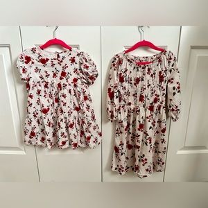 Old Navy Red Flower Dress 3T